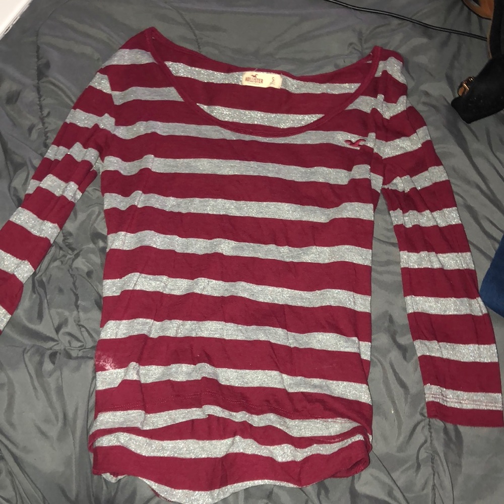 Long sleeve Hollister striped shirt